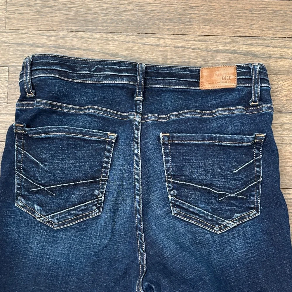 BKE Women's Dark Wash Blue Bootcut Jeans